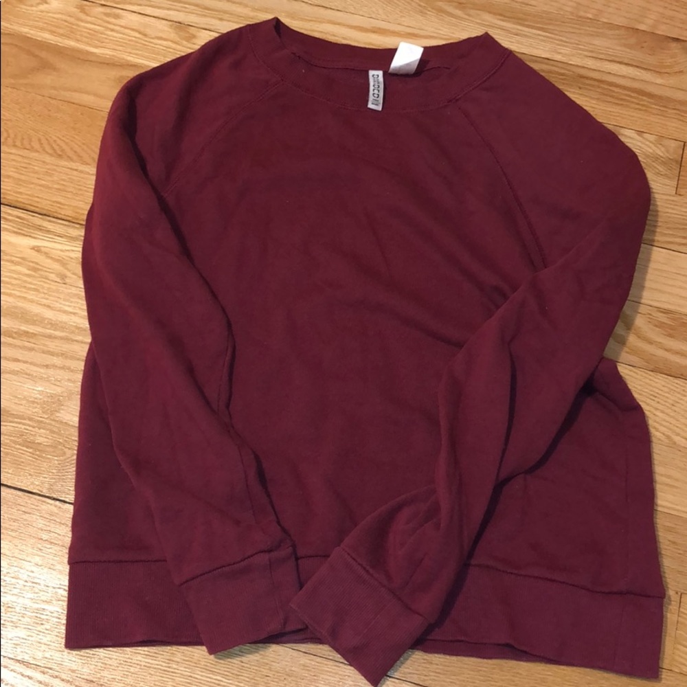 Maroon sweatshirt